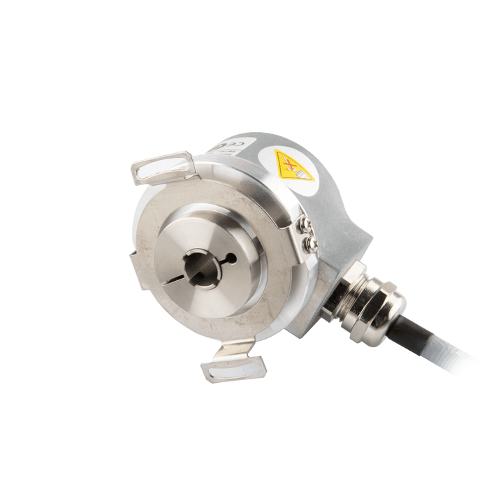 Hollow Shaft incremental encoder, EV50 Series, Double-winged spring installation, Hollow Shaft Diameter 10H7 mm, Supply Voltage 10...30 VDC, Output Push-pull(with inverted signal), Radial, Cable 1.5 m, Resoluteion 360