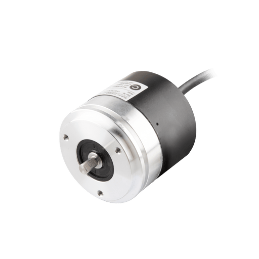 Shaft incremental encoder, EV58 Series, Synchro flange, Shaft Diameter 10g6 mm, Supply Voltage 10...30 VDC, Output Push-Pull(with inverted signal), Axial, M23 12Pin, Resoluteion 1000
