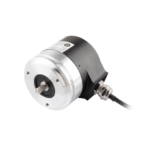 Shaft incremental encoder, EV58 Series, Synchro flange, Shaft Diameter 10g6 mm, Supply Voltage 10...30 VDC, Output Push-pull(with inverted signal), Radial, Cable 3 m, Resoluteion 50