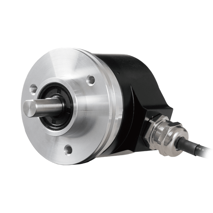 Shaft incremental encoder, EV58 Series, φ36 mm Clamping flange, Shaft Diameter 10g6 mm, Supply Voltage 10...30 VDC, Output Push-pull(without inverted signal), Radial, Cable 1.5 m, Resoluteion 720