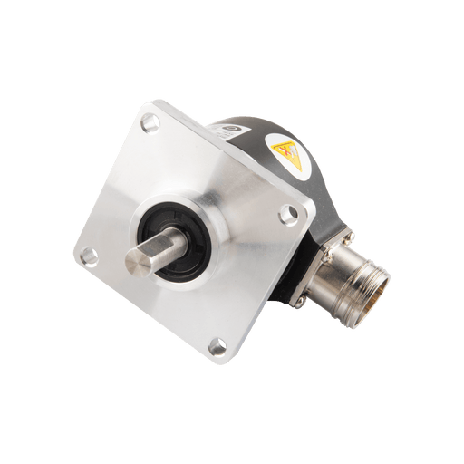 Shaft incremental encoder, EV58 Series, φ63.5 mm Square flange, Shaft Diameter 10g6 mm, Supply Voltage 10...30 VDC, Output Push-pull(with inverted signal), Radial, M23 12Pin, Resoluteion 1000