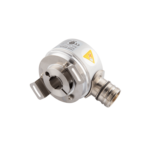 Hollow Shaft incremental encoder, EV58 Series, Double-winged spring installation, Hollow Shaft Diameter 10H7 mm, Supply Voltage 10...30 VDC, Output Push-pull(without inverted signal), Radial, M23 12Pin, Resoluteion 600