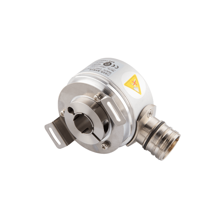 Hollow Shaft incremental encoder, EV58 Series, Double-winged spring installation, Hollow Shaft Diameter 10H7 mm, Supply Voltage 10...30 VDC, Output Push-pull(with inverted signal), Radial, M23 12Pin, Resoluteion 1024