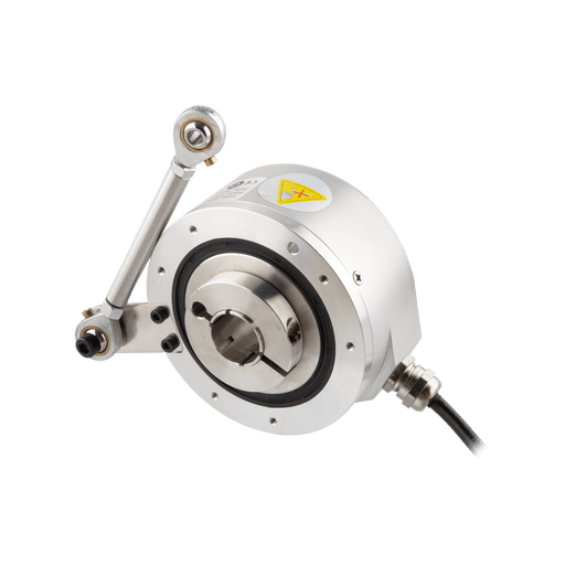 Hollow shaft incremental encoder, Heavydic Series EV90, Crutch arm, Through hollow Shaft 40H7 mm, 10...30 VDC, Output Push-pull(with inverted signal), M23 12Pin, Resoluteion 800