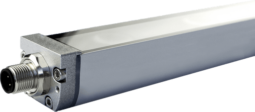 Machine lights, 12.5 W, 5700 K daylight white, 82°, 1100 lm, 24 V AC/DC, M12 plug 4-pin, -20  … +50 °C, IP65