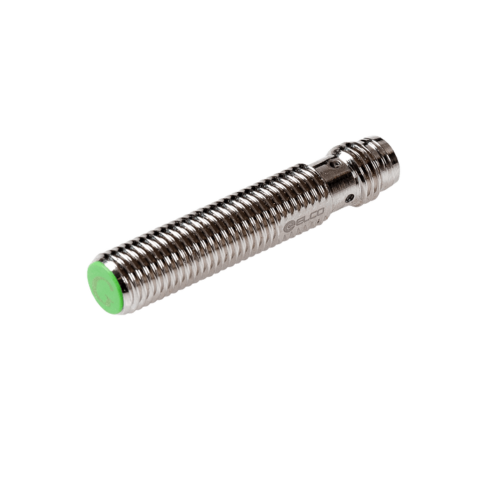 Inductive Sensor, Threaded cylindrical housing  M08, Switching distance 2 mm, Flush, IP68, -30…85 °C, 2-wire DC, M8 connector
