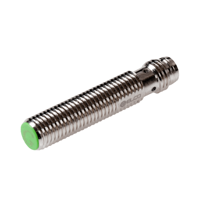 Inductive Sensor, Threaded cylindrical housing  M12, Switching distance 4 mm, Flush, IP68, -30…85 °C, NPN NC, M12 connector