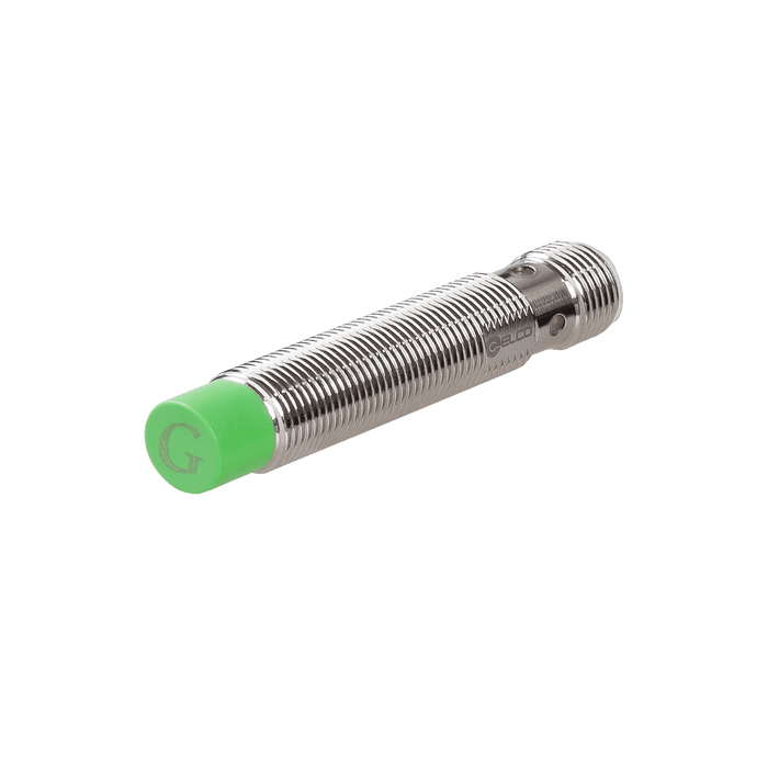 Inductive Sensor, Threaded cylindrical housing  M12, Switching distance 8 mm, Non-flush, IP68, -30…85 °C, 2-wire DC, M12 connector