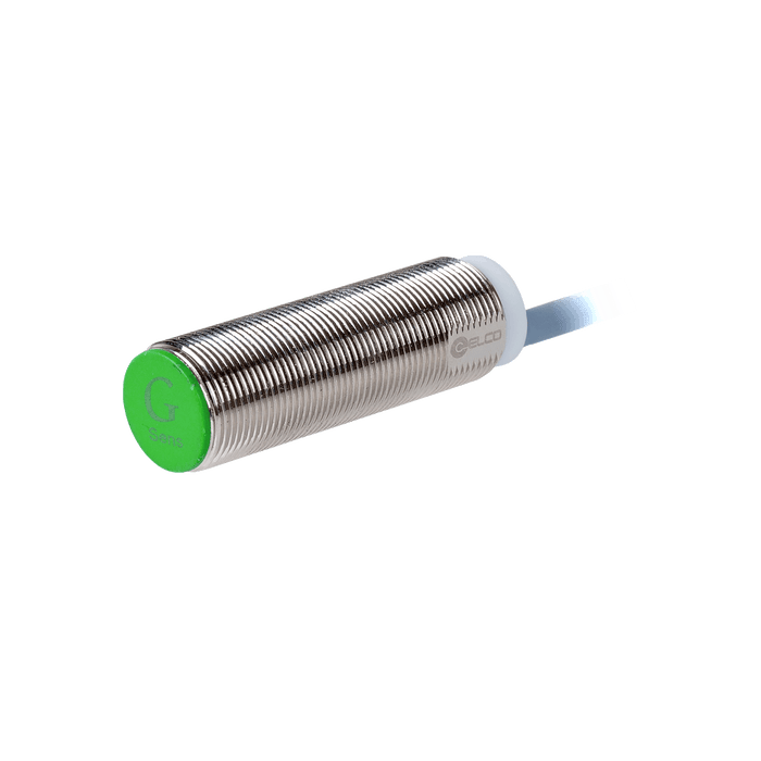 Inductive Sensor, Threaded cylindrical housing  M18, Switching distance 8 mm, Flush, IP68, -30…85 °C, NPN NO, Cable 2 m