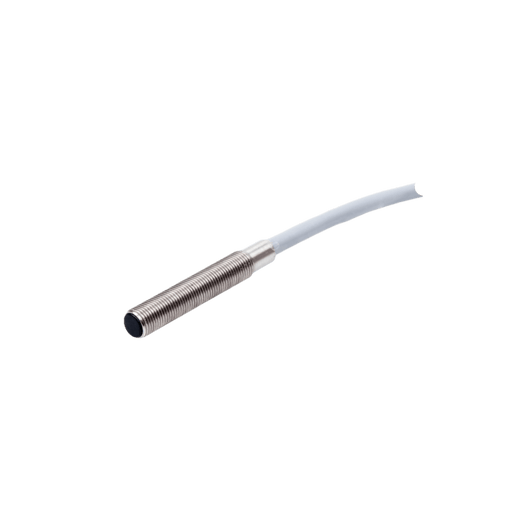 Inductive Sensor, Threaded cylindrical housing  M5, Switching distance 1 mm, Flush, IP67, -25…70 °C, PNP NO, Cable 2 m