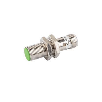 Inductive Sensor, Short threaded cylindrical housing M12, Switching distance 2 mm, Flush, IP67, -25…70 °C, NPN NC M12 connector