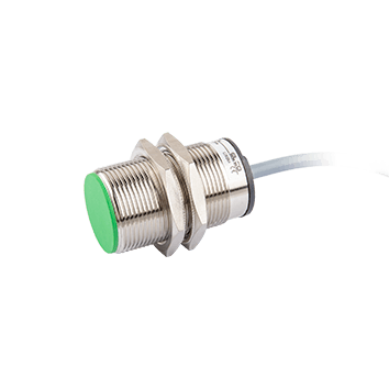 Inductive Sensor, Short threaded cylindrical housing  M30, Switching distance 10 mm, Flush, IP67, -25…70 °C, NPN NC, Cable 2 m