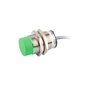 Inductive Sensor, Short threaded cylindrical housing  M30, Switching distance 15 mm, Non-flush, IP67, -25…70 °C, PNP NO/NC, Cable 2 m