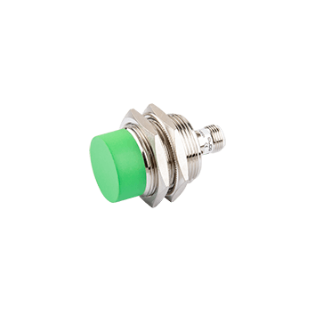 Inductive Sensor, Short threaded cylindrical housing  M30, Switching distance 15 mm, Non-flush, IP67, -25…70 °C, NPN NO/NC, M12 connector