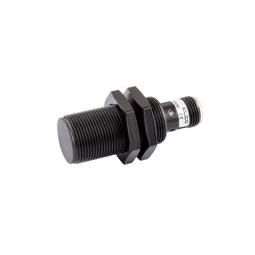 Inductive Sensor, Threaded cylindrical housing  M18, PTFE anti interference series , Switching distance 8 mm, Flush, IP67, -25…70 °C, NPN NC, M12 connector