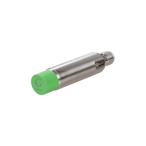 Inductive Sensor, Threaded cylindrical stainless steel housing M18, Switching distance 12 mm, Non-flush, IP68, -40…85 °C, PNP NC, M12 connector