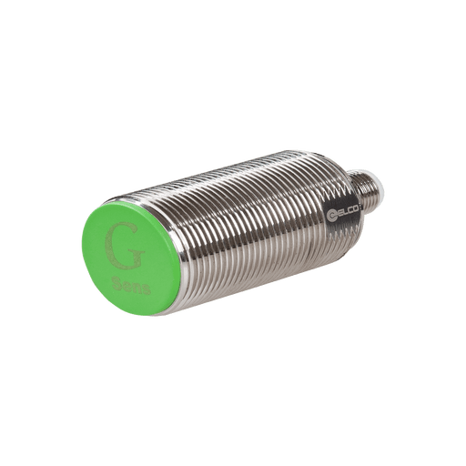 Inductive Sensor, Threaded cylindrical stainless steel housing M30, Switching distance 15 mm, Flush, IP68, -40…85 °C, PNP NO, M12 connector