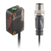 Photoelectric Sensor, OS10S-Series, Diffused, Red beam, Operating range 20...1000 mm, PNP, L.O / D.O, 10…30V DC, -20…60°C, Switching frequency 200 Hz, IP67, 0.3 m + M12 4-pin connector
