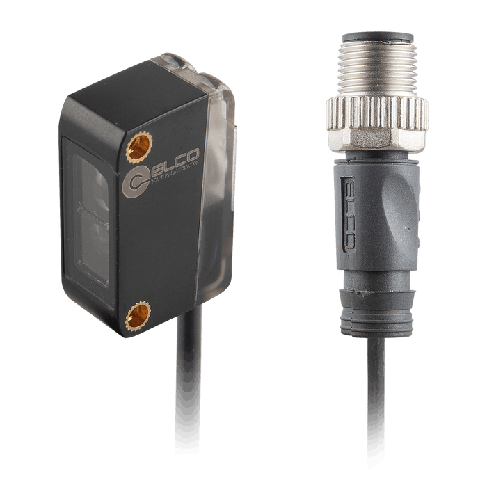 Photoelectric Sensor, OS10S-Series, Polarized retro-reflective, Red beam, Operating range 3 m, PNP, L.O / D.O, 10…30V DC, -20…60°C, Switching frequency 800 Hz, IP67, 0.3 m + M12 4-pin connector