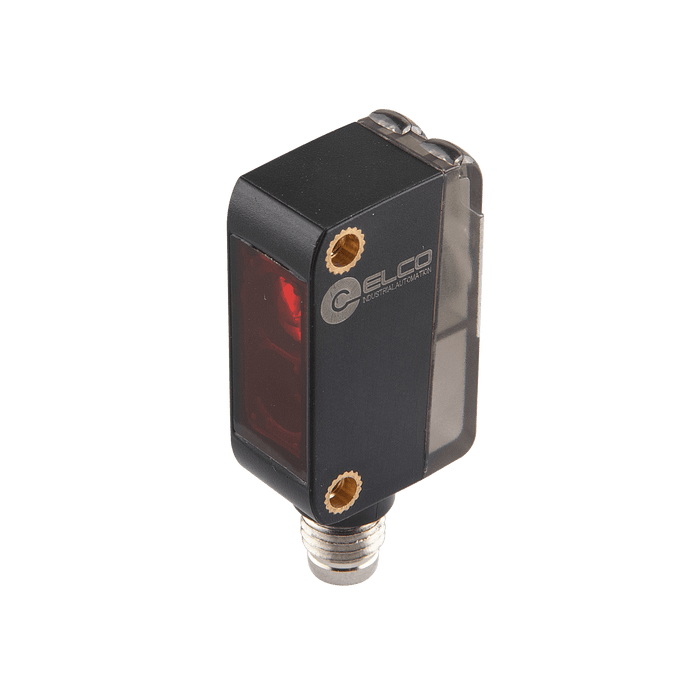 Photoelectric Sensor, OS10S-Series, Diffuse reflective vitreous body detect, Red beam, Operating range 100 mm, NPN, L.O / D.O, 10…30V DC, -20…60°C, Switching frequency 200 Hz, IP67, M8 4-pin connector