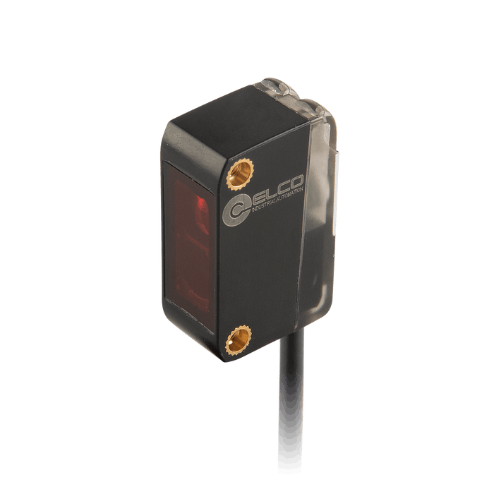 Photoelectric Sensor, OS10S-Series, Diffuse reflective vitreous body detect, Red beam, Operating range 100 mm, PNP, L.O / D.O, 10…30V DC, -20…60°C, Switching frequency 200 Hz, IP67, Cable 2 m