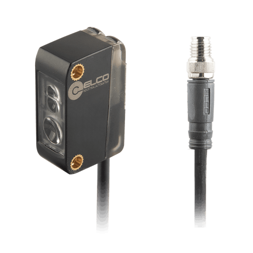 Photoelectric Sensor, OS10S-Series, Diffused with BGS, Infrared laser + red beam indicator, Operating range 50...1500 mm, Teach Button, NPN, L.O / D.O, 10…30V DC, -20…60°C, Switching frequency 30 Hz, IP67, 0.3 m + M8 3-pin connector