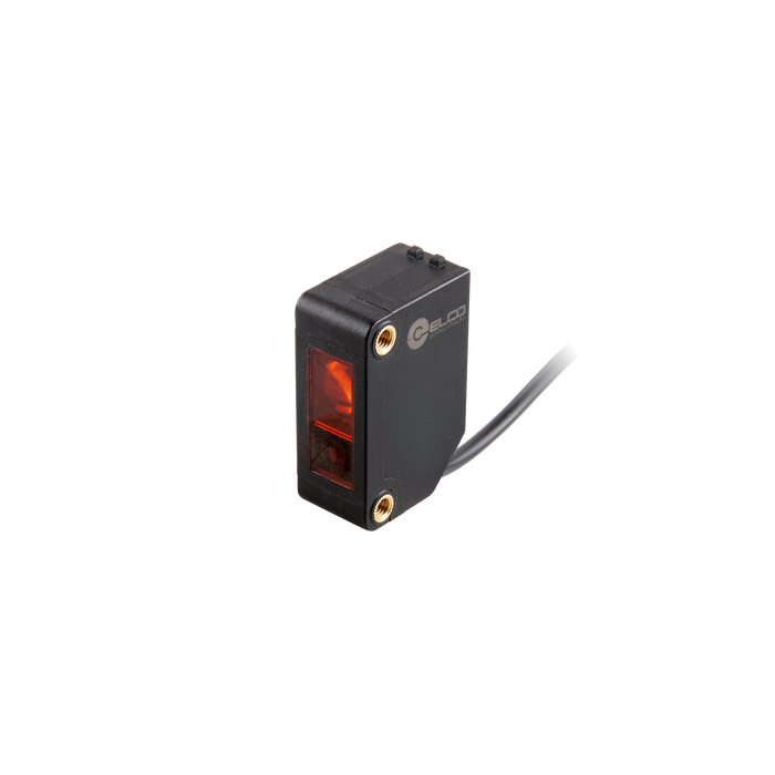 Photoelectric Sensor, OS10U-Series, Diffused, Laser beam, Operating range 30-300 mm, Push-Pull, L.O / D.O, 10…30V DC, -20…50°C, Switching frequency 500 Hz, IP67, Cable 2 m