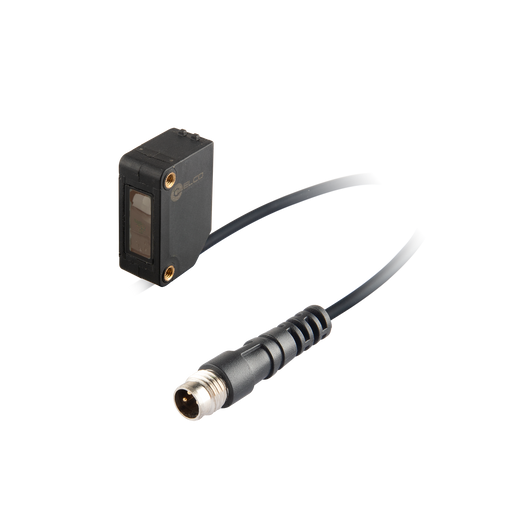 Photoelectric Sensor, OS10U-Series, Retro-reflective vitreous body detect, Blue beam, Operating range 2 m, NPN, L.O / D.O, 10…30V DC, -25…55°C, Switching frequency 1000 Hz, IP67, M8 4-pin connector