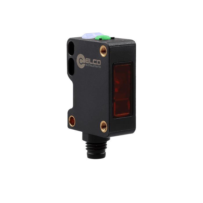 Photoelectric Sensor, OS20-Series, Polarized retro-reflective, Laser beam, Operating range 5 m, PNP, L.O / D.O, 10…30V DC, -25...55°C, Switching frequency 800 Hz, IP67, M8 4-pin connector