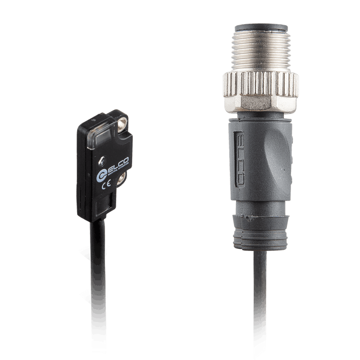 Photoelectric Sensor, OS4A-Series, Front-Opposed, Receiver, Red beam, Operating range 500 mm, PNP, L.O, 10…30V DC, -10…55°C, Switching frequency 800 Hz, IP67, 0.3 m cable + M12 4-pin connector