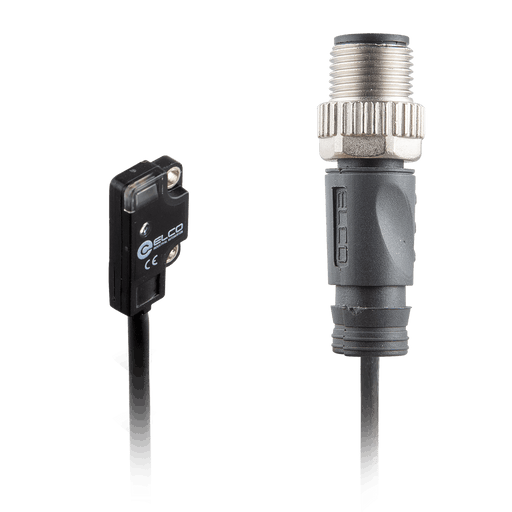 Photoelectric Sensor, OS4A-Series, Front-Opposed, Receiver, Red beam, Operating range 500 mm, NPN, D.O, 10…30V DC, -10…55°C, Switching frequency 800 Hz, IP67, 0.3 m cable + M12 4-pin connector