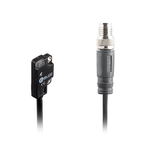 Photoelectric Sensor, OS4A-Series, Front-Opposed, Receiver, Red beam, Operating range 500 mm, NPN, D.O, 10…30V DC, -10…55°C, Switching frequency 800 Hz, IP67, 0.3 m cable + M8 4-pin connector