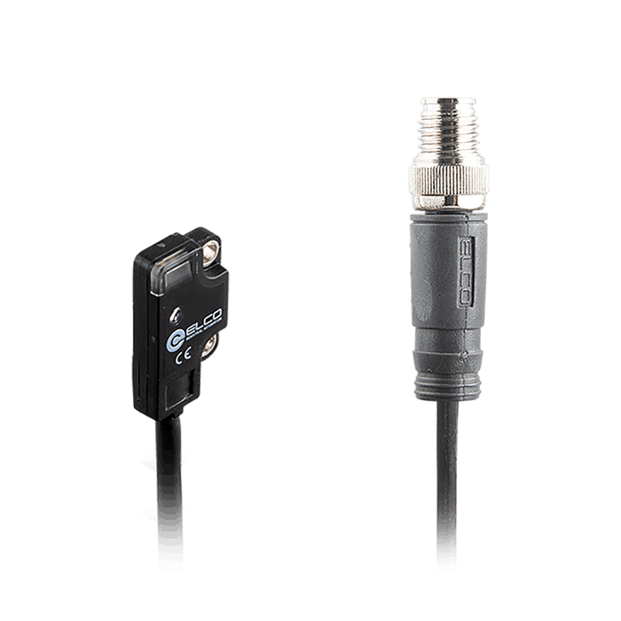 Photoelectric Sensor, OS4A-Series, Front-Opposed, Emitter, Red beam, Operating range 500 mm, 10…30V DC, -10…55°C, IP67, 0.3 m cable + M8 3-pin connector