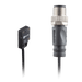 Photoelectric Sensor, OS4B-Series, Side-Opposed, Receiver, Red beam, Operating range 1 m, NPN, L.O, 10…30V DC, -10…55°C, Switching frequency 800 Hz, IP67, 0.3 m cable + M12 4-pin connector