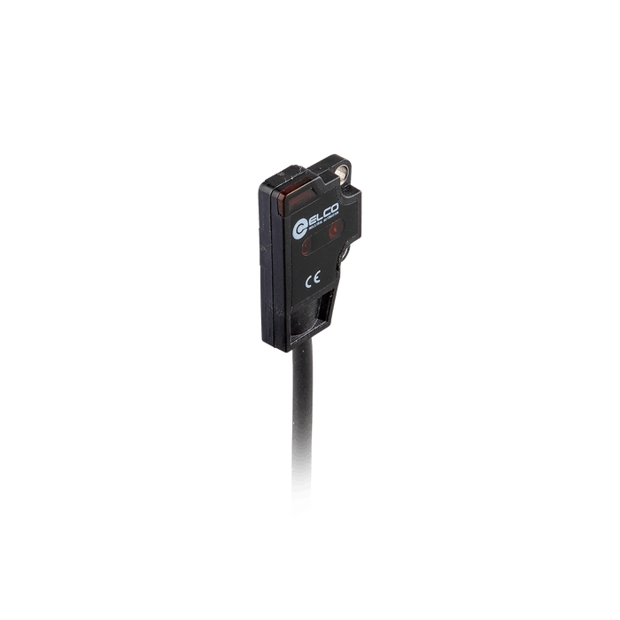 Photoelectric Sensor, OS4-Series, Diffused fixed BGS, Point light, Operating range 5...30 mm, NPN, L.O, 10…30V DC, -10…55°C, Switching frequency 800 Hz, IP67, Cable 2 m