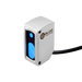 Distance Sensor, OSM42-Series, Laser Distance Sensor (Triangulation), Red laser, Operating range 150…1200 mm, Resolution 1 mm, 2 x Push-Pull, Teach button, 10…30V DC, -10…50°C, IP67, 2 m Cable