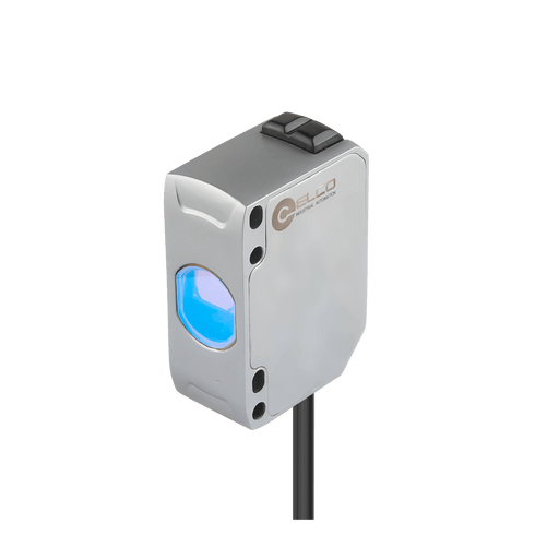Distance Sensor, OSM45-Series, Laser Distance Sensor (Triangulation), Red laser, Operating range 35…510 mm, Resolution 0.1 mm, NPN or PNP, RS-485, 10…30V DC, -10…50°C, IP67, Cable 2 m