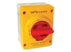 Altech KEM325UL Y/R 25A - Non-Fused Enclosed Motor Disconnect Switch, Yellow/Red Handle