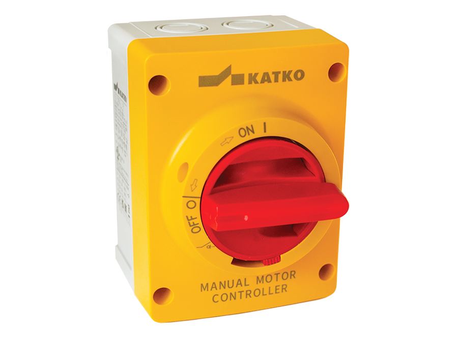 Altech KEM325UL Y/R 25A - Non-Fused Enclosed Motor Disconnect Switch, Yellow/Red Handle